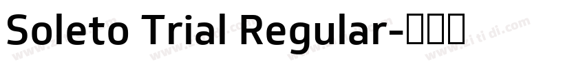 Soleto Trial Regular字体转换